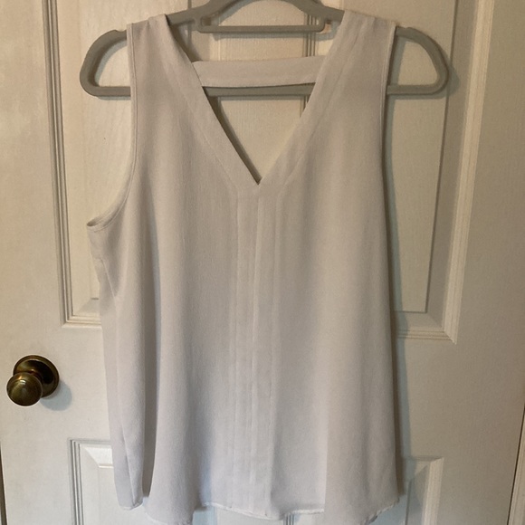 Maurices White Sleeveless Dress Tank with T-Back Detail - Picture 2 of 2